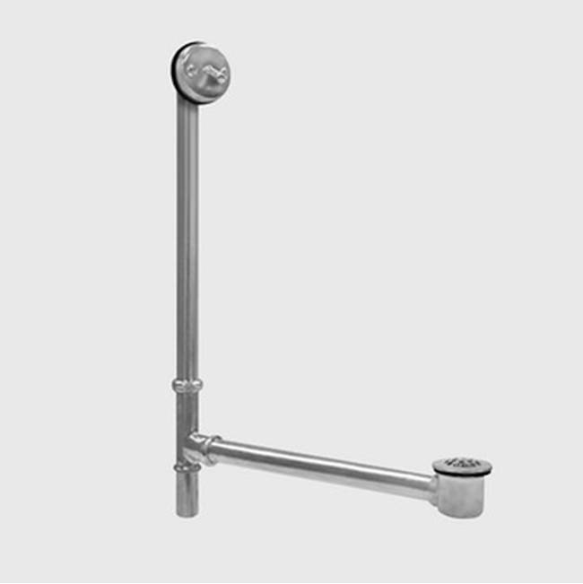 Sigma Concealed Trip-lever Waste & Overflow with Bathtub Drain & Strainer Makes up to 22''x 25''- 27'' Tall, Adjustable  UNCOATED POLISHED BRASS .33