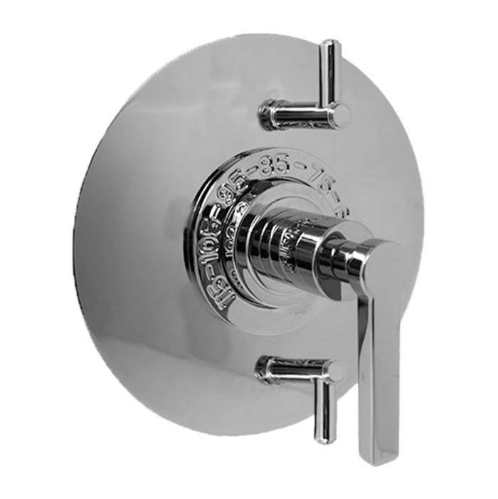 Sigma 1/2'' Thermostatic Set, Two Volume Control, TRIM CARINA UNCOATED POLISHED BRASS .33