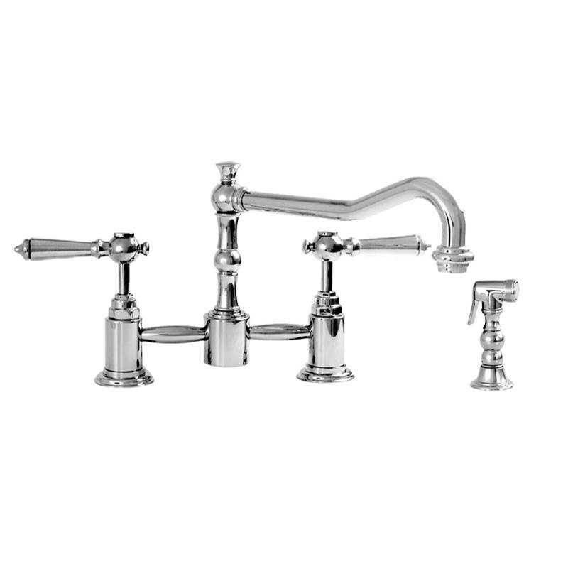 Sigma Pillar Style Kitchen Faucet with Handspray ASCOT POLISHED COPPER .15