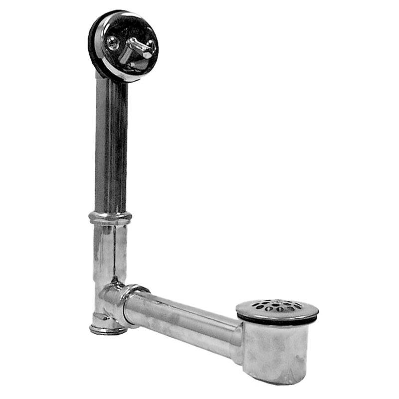 Sigma Concealed Standard Trip Lever and Overflow 14''- 16'' Tall, Adjustable SOFT PEWTER .84