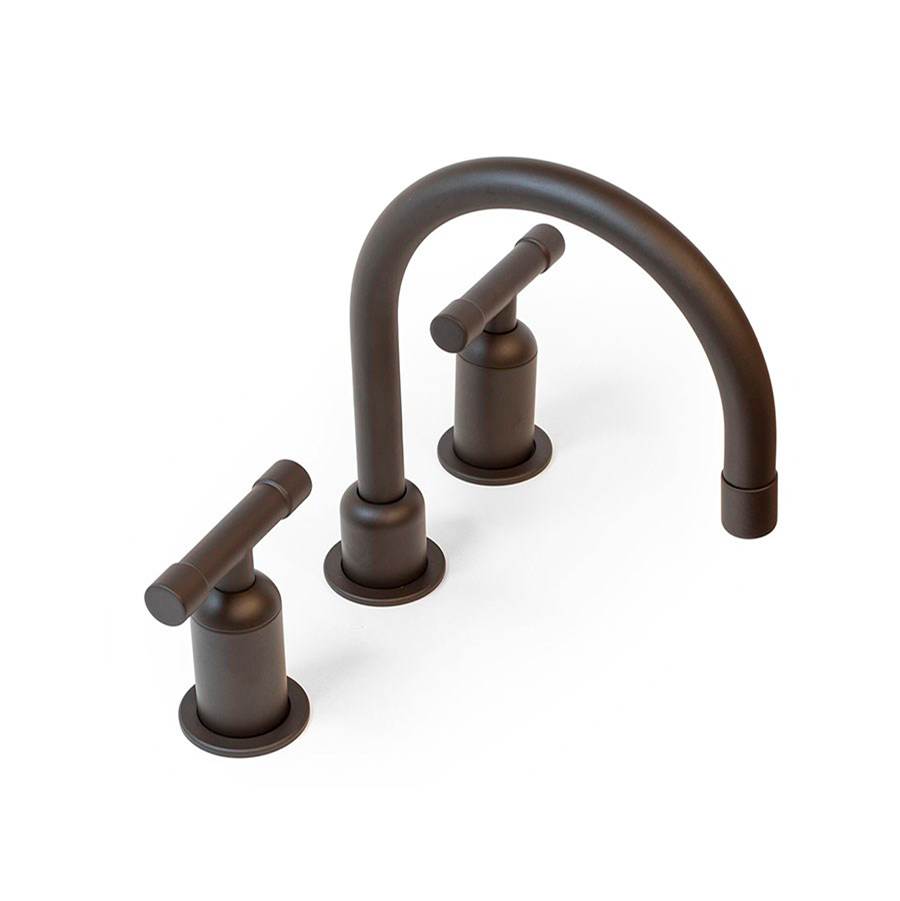 Sonoma Forge Wherever Widespread Deck Mount Lav Faucet With Fixed Gooseneck Spout 6-1/2'' Center To Aerator 3-1/2'' Spout Height