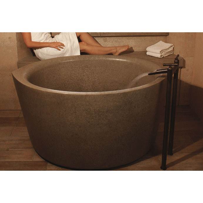 Sonoma Forge Waterbridge Floor Mount Tub Filler With Waterfall Spout 8'' Spread, Center To Center 7-3/4'' Center To Tip Spout Height W/ 29-1/2'' Spout Height