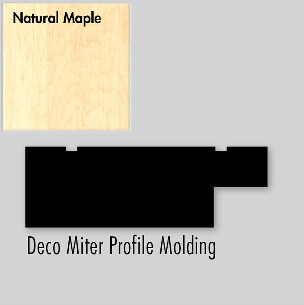 Strasser Woodenworks 2.25 X .75 X 72 Molding Deco Miter Nat Maple