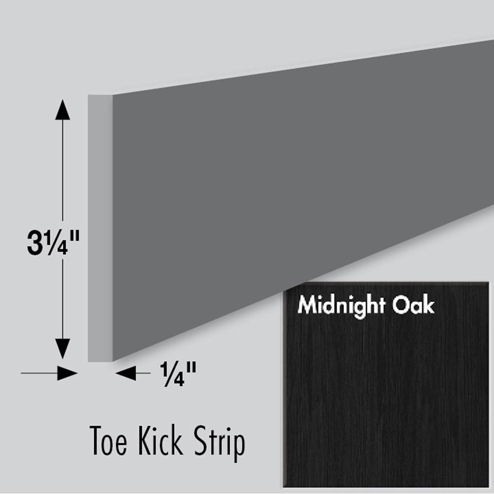 Strasser Woodenworks 3.25 X .25 X 84 Toe Kick Strip Midnight Oak