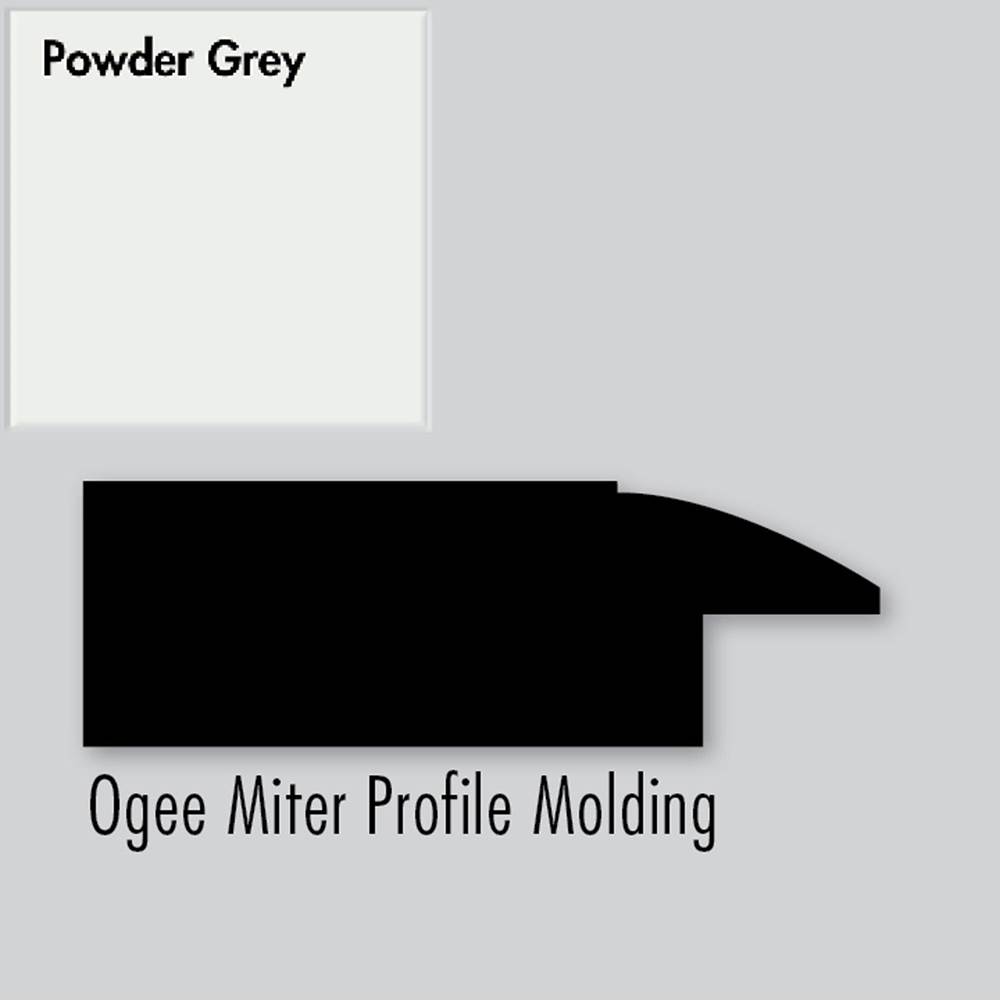 Strasser Woodenworks 2.25 X .75 X 72 Molding Ogee Miter Powder Grey