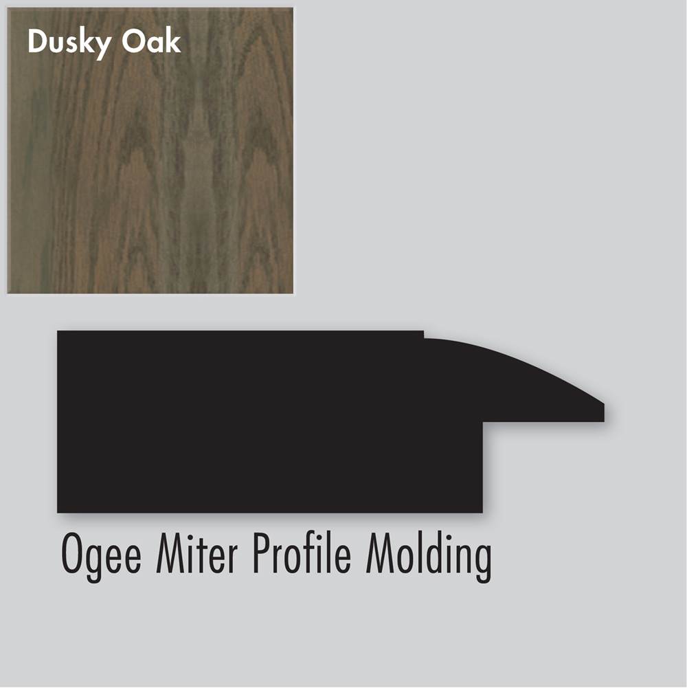 Strasser Woodenworks 2.25 X .75 X 72 Molding Ogee Miter Dusky Oak
