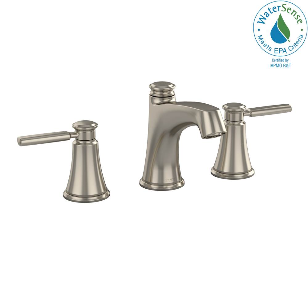 TOTO TOTO Keane Two Handle Widespread 1.2 GPM Bathroom Sink Faucet, Brushed Nickel - TL211DD12RNo.BN