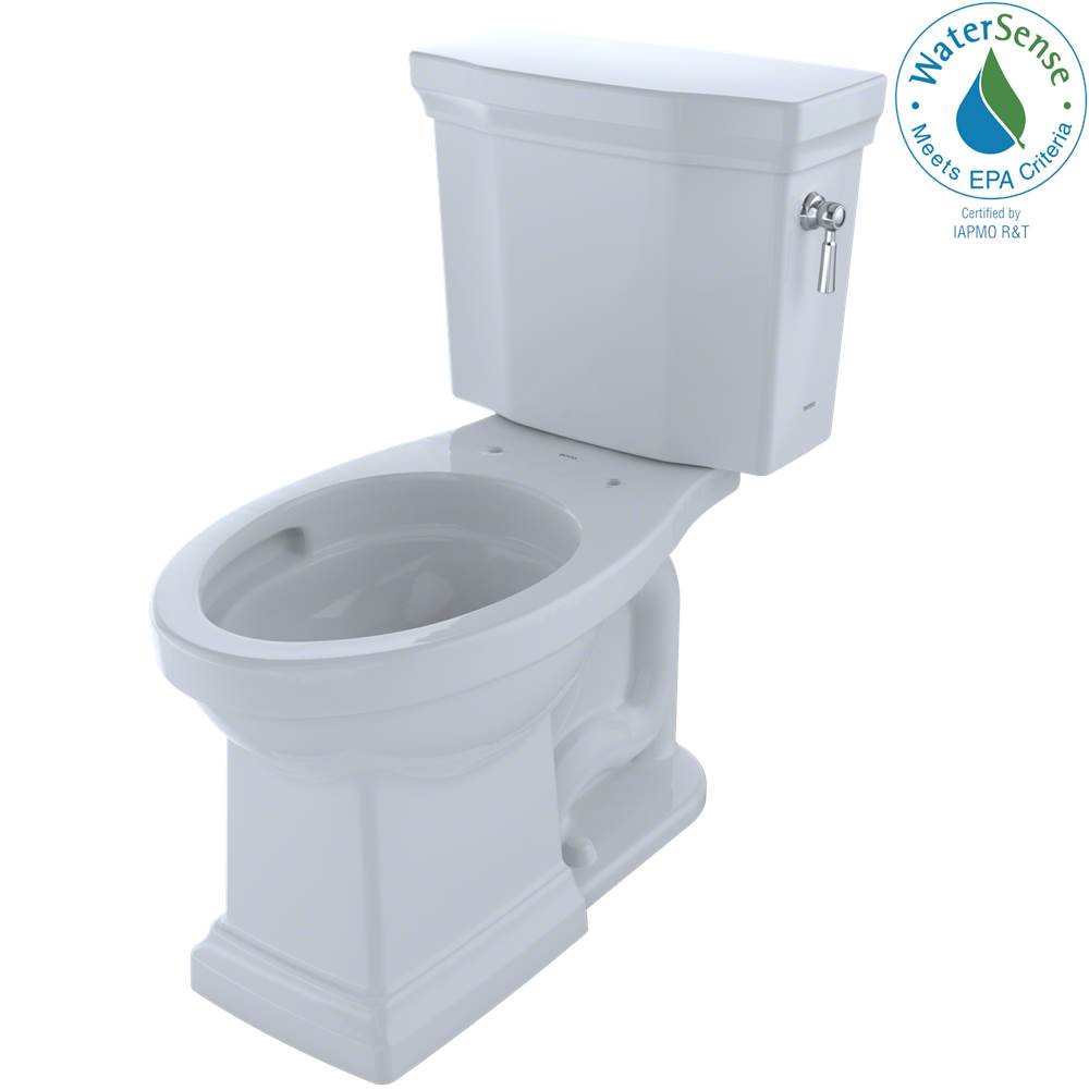 TOTO Toto® Promenade® II 1G® Two-Piece Elongated 1.0 Gpf Universal Height Toilet With Cefiontect And Right-Hand Trip Lever, Cotton White
