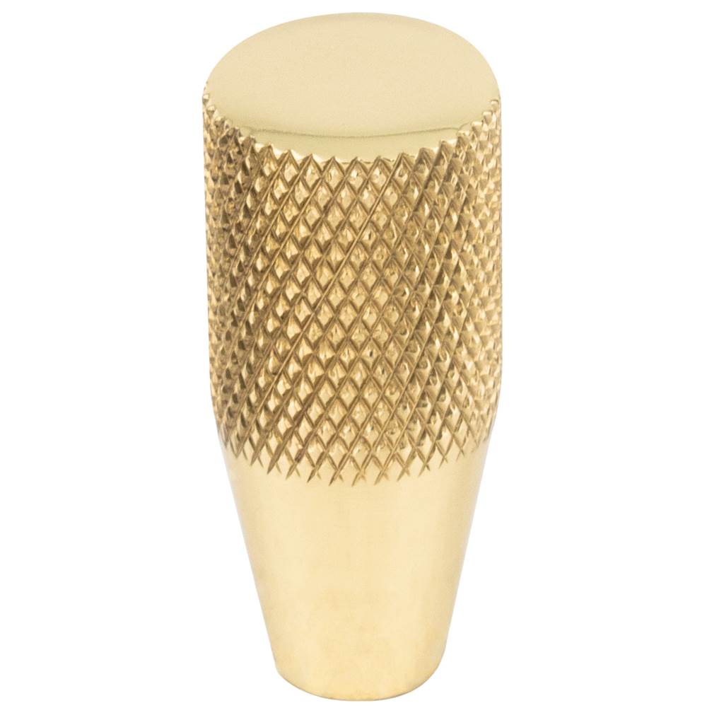 Vesta Beliza Conical Knurled Knob 1/2 Inch Polished Brass