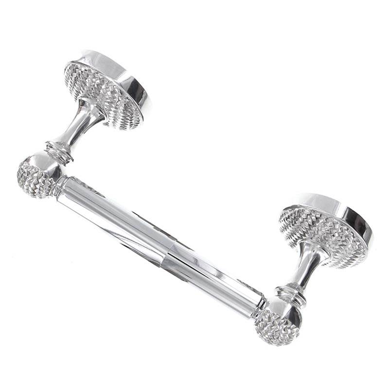 Vicenza Designs Cestino, Toilet Paper Holder, Spring, Polished Silver
