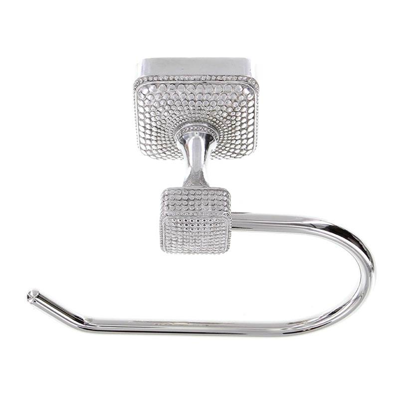 Vicenza Designs Tiziano, Toilet Paper Holder, French, Polished Silver