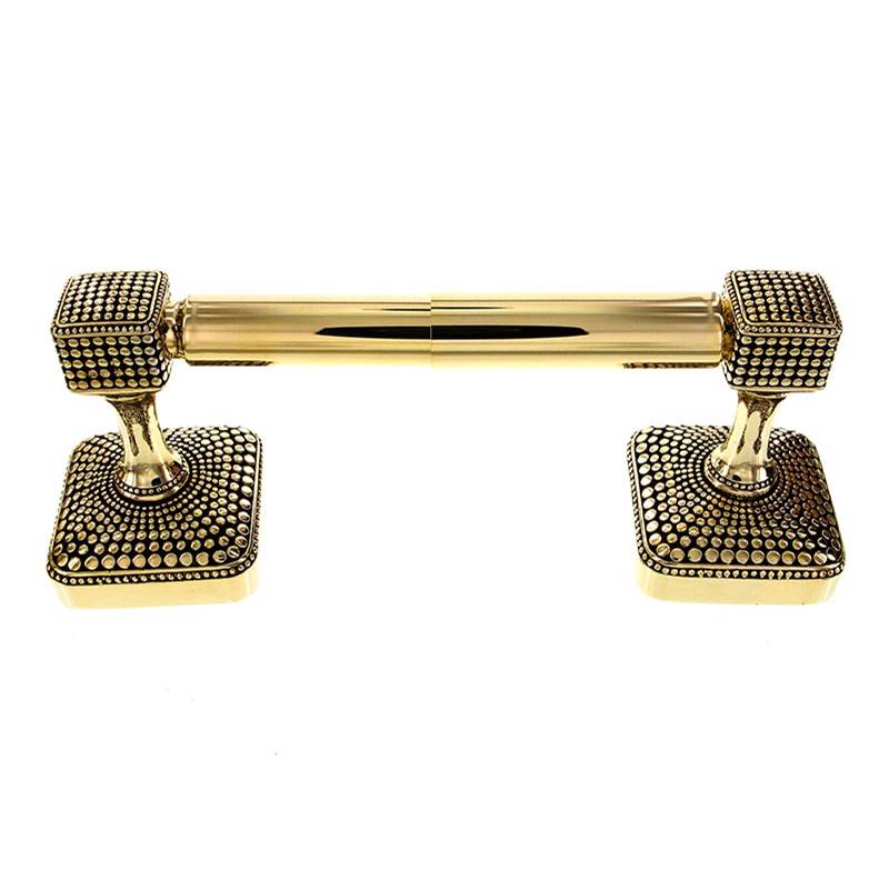Vicenza Designs Tiziano, Toilet Paper Holder, Spring, Antique Gold