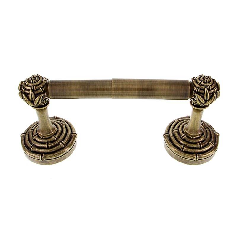Vicenza Designs Palmaria, Toilet Paper Holder, Bamboo, Spring, Antique Brass