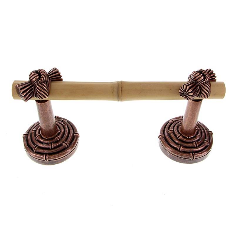 Vicenza Designs Palmaria, Toilet Paper Holder, Bamboo Knot, Spring, Antique Copper