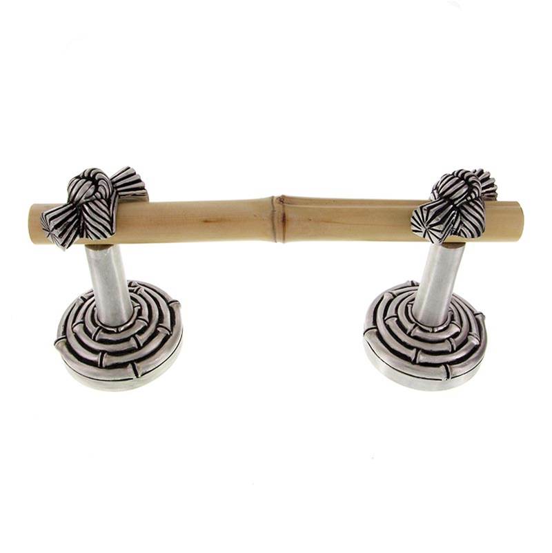Vicenza Designs Palmaria, Toilet Paper Holder, Bamboo Knot, Spring, Antique Nickel