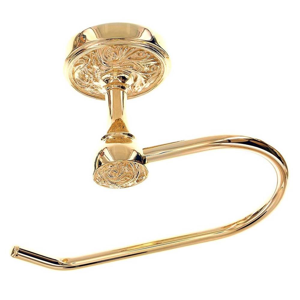 Vicenza Designs Liscio, Toilet Paper Holder, French, Polished Gold