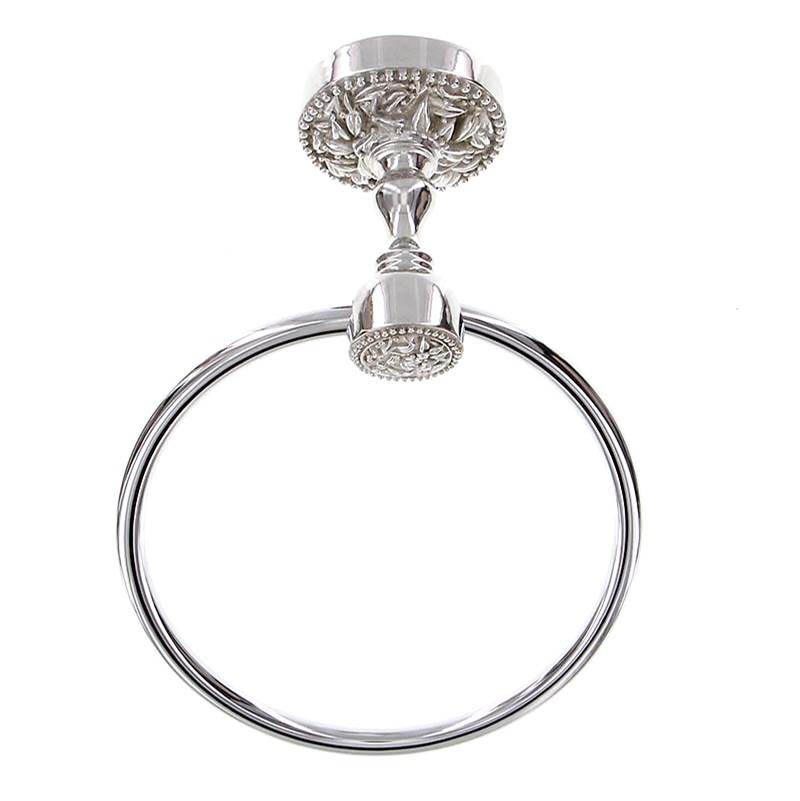 Vicenza Designs San Michele, Towel Ring, Polished Nickel