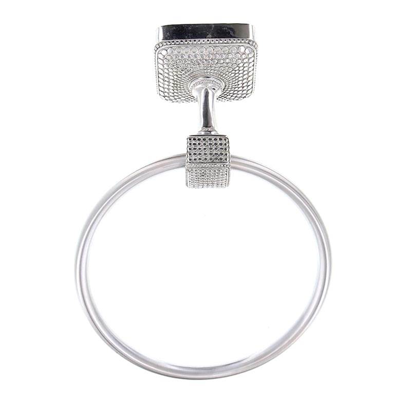 Vicenza Designs Tiziano, Towel Ring, Polished Nickel