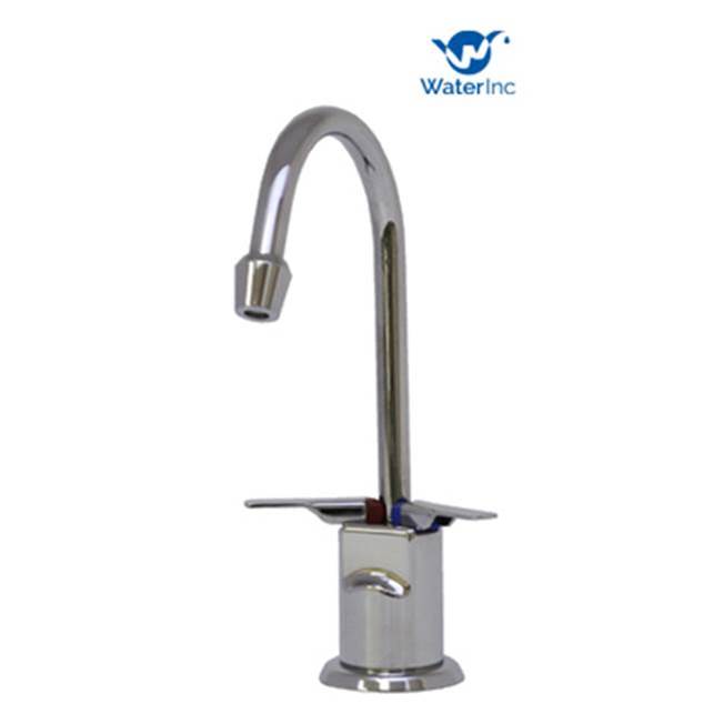 Water Inc 510 Hot/Cold Faucet Only W/J-Spout For Filter - Satin Nickel