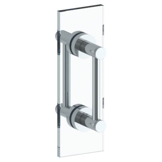 Watermark Sutton 18'' double shower door pull/ glass mount towel bar