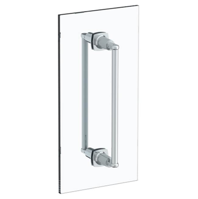 Watermark H-Line 24” double shower door pull/ glass mount towel bar