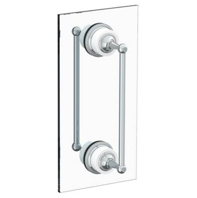 Watermark Venetian 18'' double shower door pull/ glass mount towel bar