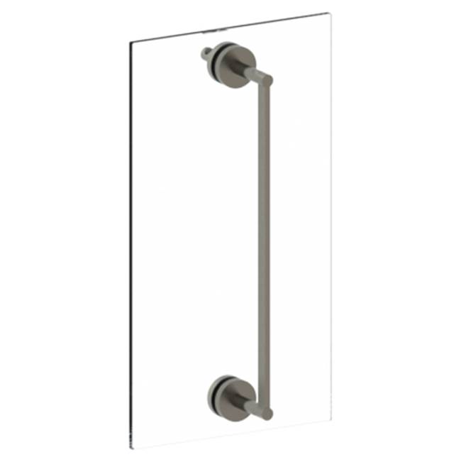 Watermark Brooklyn 12'' shower door pull with knob/ glass mount towel bar with hook
