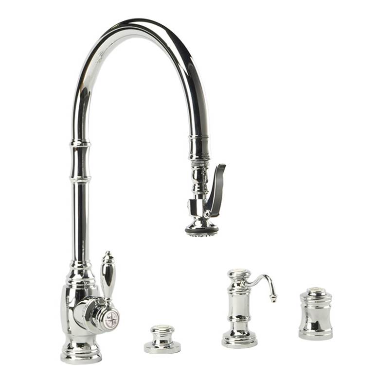 Waterstone Waterstone Traditional Extended Reach PLP Pulldown Faucet - 4pc. Suite