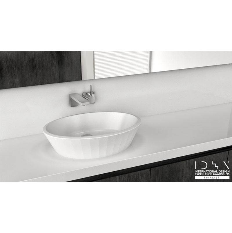 WETSTYLE Lav - Couture - 21 X 15 X 4 - Above Mount Vessel - Bn O/F - White True High Gloss