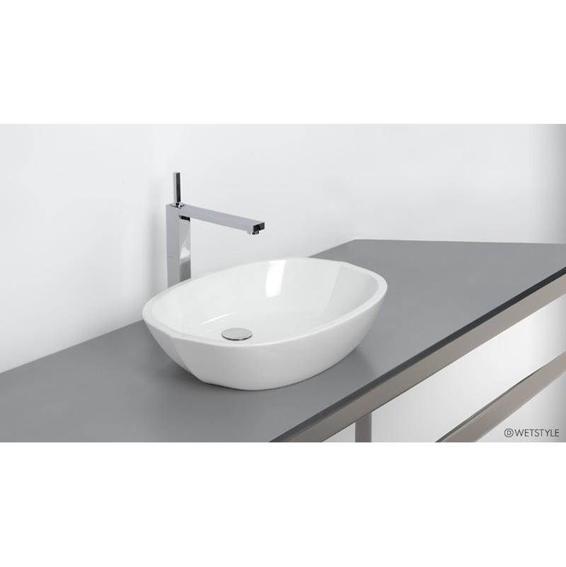 WETSTYLE Lav - Be - 21 X 15 X 4 - Above Mount Vessel - Nt O/F - White True High Gloss