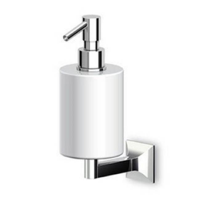 Zucchetti USA Wall mounted soap dispenser.